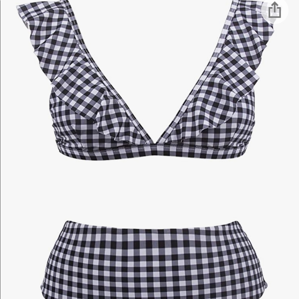 Two piece swimsuit , High waisted